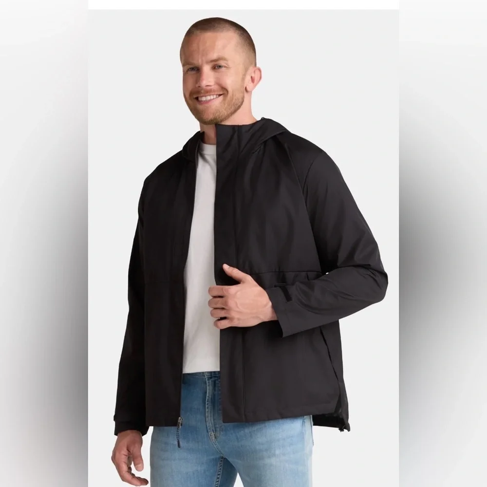 Ozark Trail Men's Rain Jacket with Hood - Picture 4 of 5
